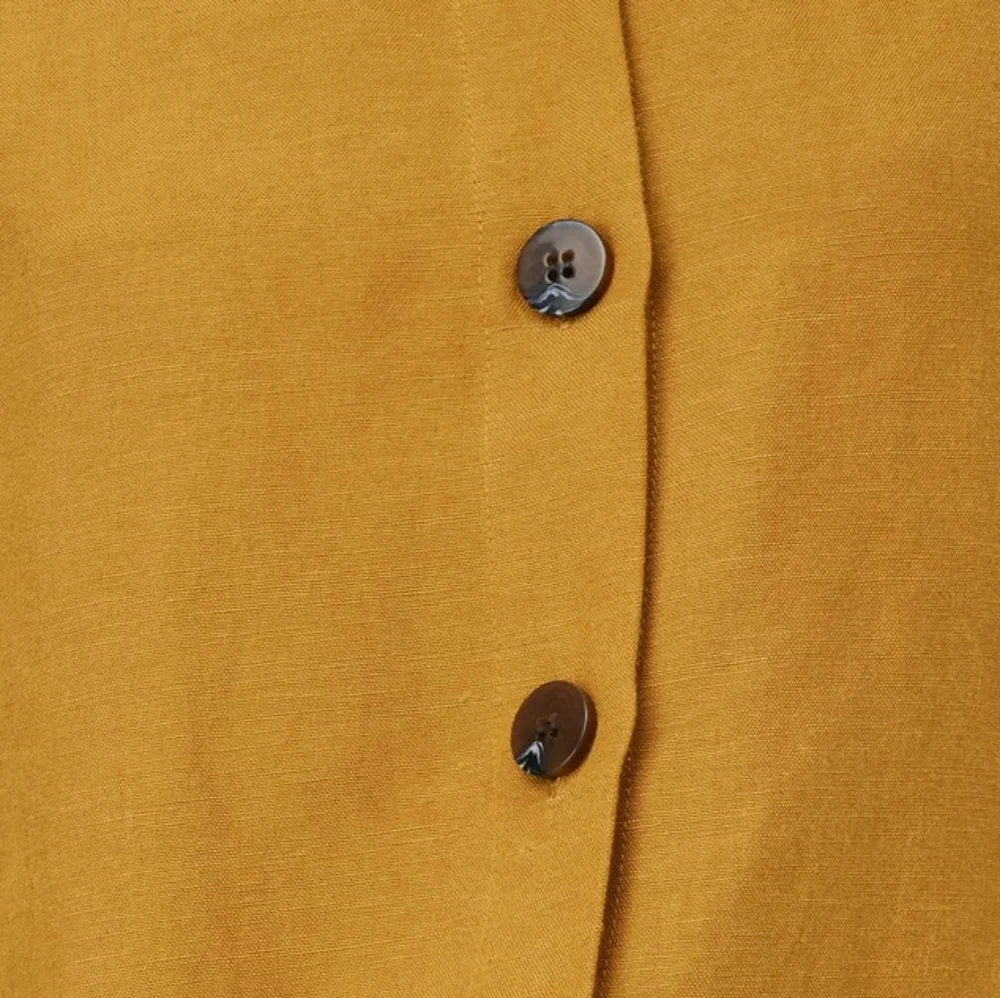 GORMAN Golden Mustard Linen Cropped Jacket - Picture 16 of 16